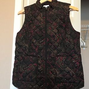 J. Jill Paisley Quilted Vest